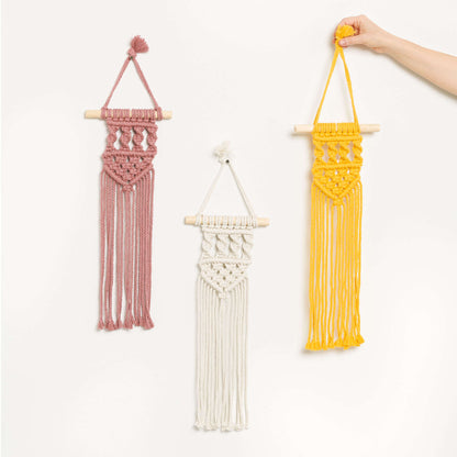 Bernat Craft Macramé Mini Wall Hanging Craft Wall Hanging made in Bernat Macrame yarn