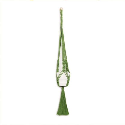 Bernat Craft Diamond Days Macrame Plant Hanger Craft Plant Hanger made in Bernat Macrame yarn