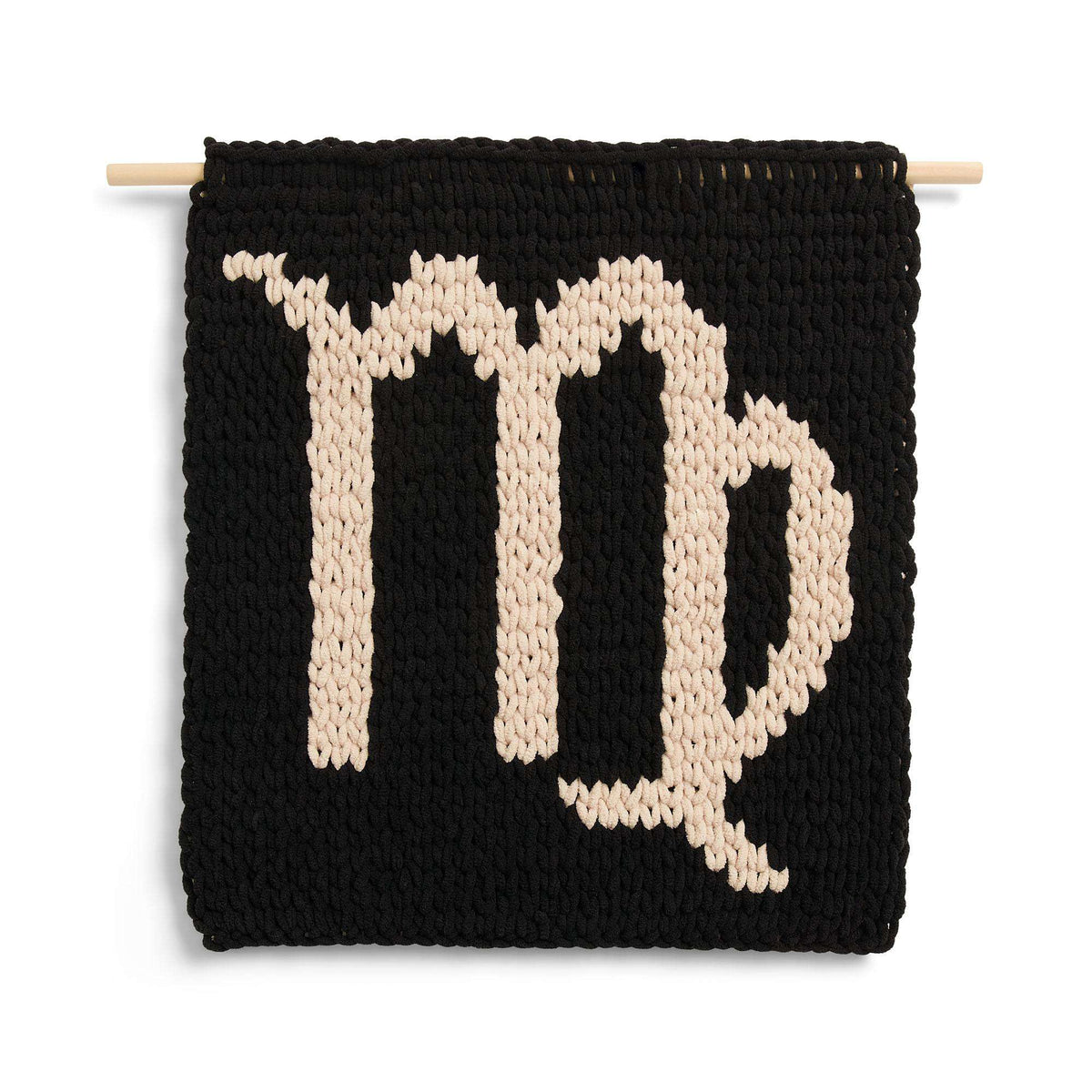 Craft Wall Hanging made in Bernat Alize Blanket EZ Graph-it yarn