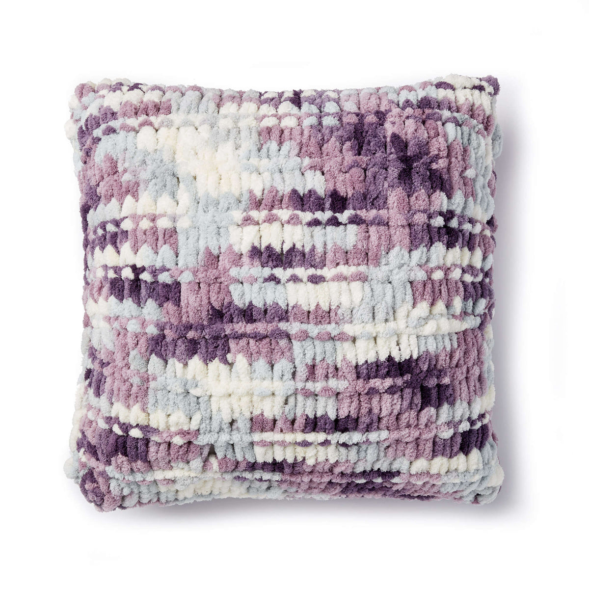 Craft Pillow made in Bernat Blanket-EZ yarn