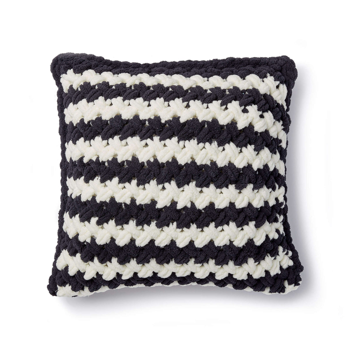 Craft Pillow made in Bernat Blanket-EZ yarn