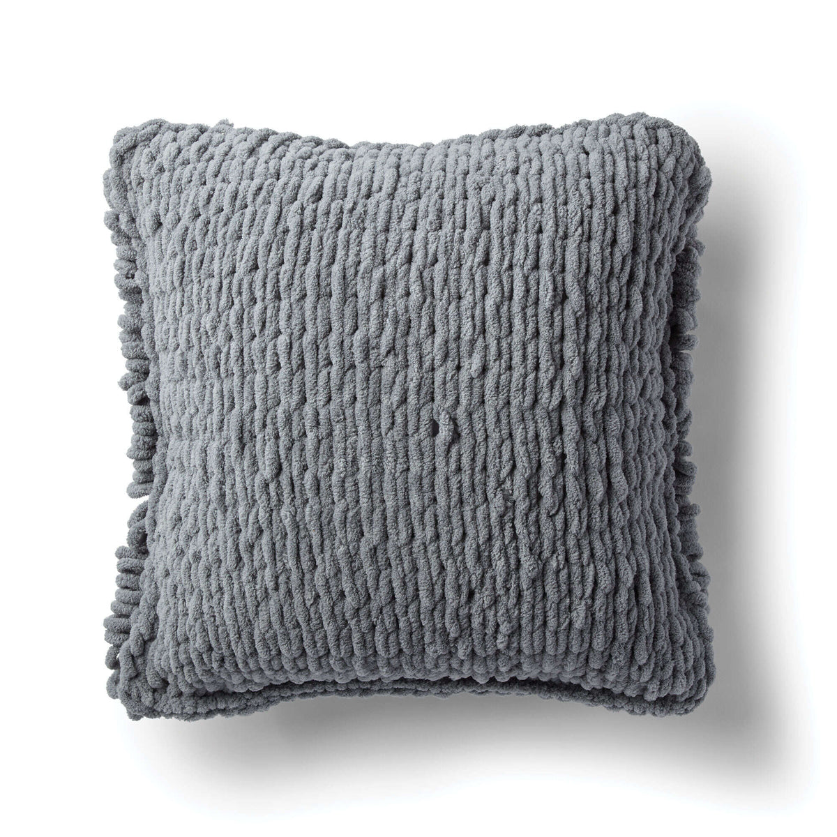 Craft Pillow made in Bernat Blanket-EZ yarn