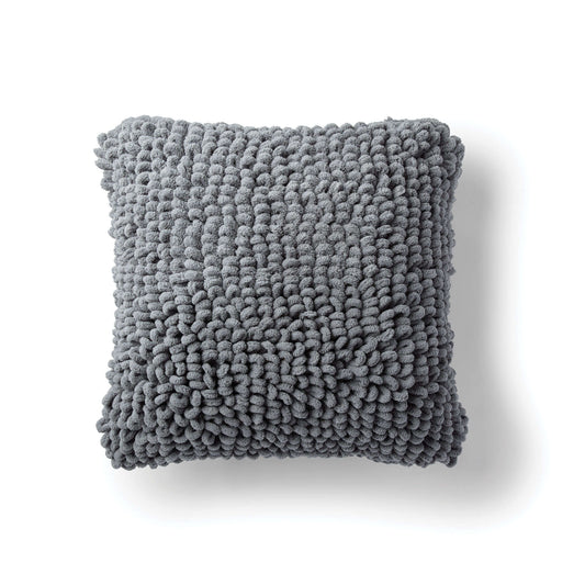 Craft Pillow made in Bernat Blanket-EZ yarn