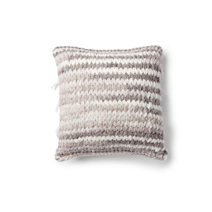 Bernat Craft Alize EZ Fringed Pillow Craft Pillow made in Bernat EZ Wool yarn