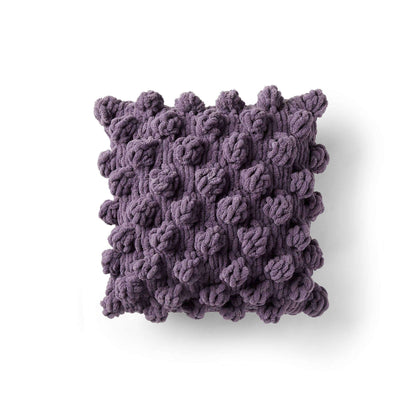 Bernat Craft Alize EZ Bobble Pillow Craft Pillow made in Bernat Blanket EZ yarn