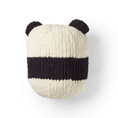 Bernat Craft Alize EZ Panda Pillow Craft Pillow made in Bernat Blanket-EZ yarn