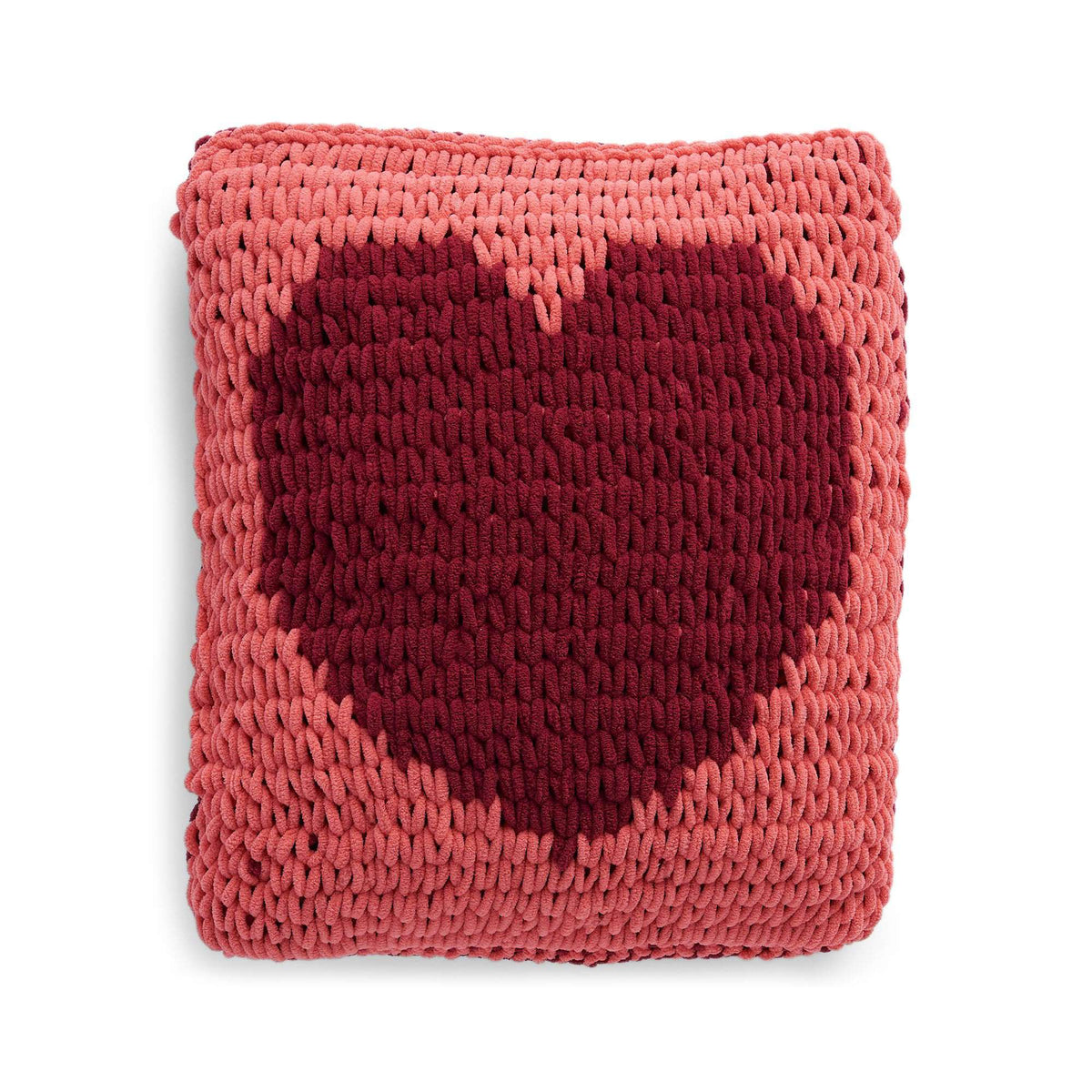 Craft Pillow made in Bernat Alize Blanket EZ Graph-it yarn