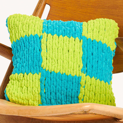 Bernat Craft EZ Checked Pillow Version 1