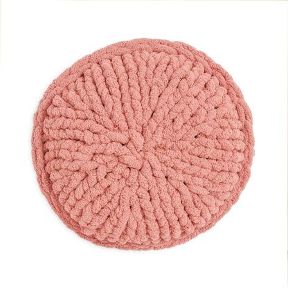 Bernat Blanket Extra Thick Table Knit Pillow Craft Blanket made in Bernat Blanket Extra Thick yarn