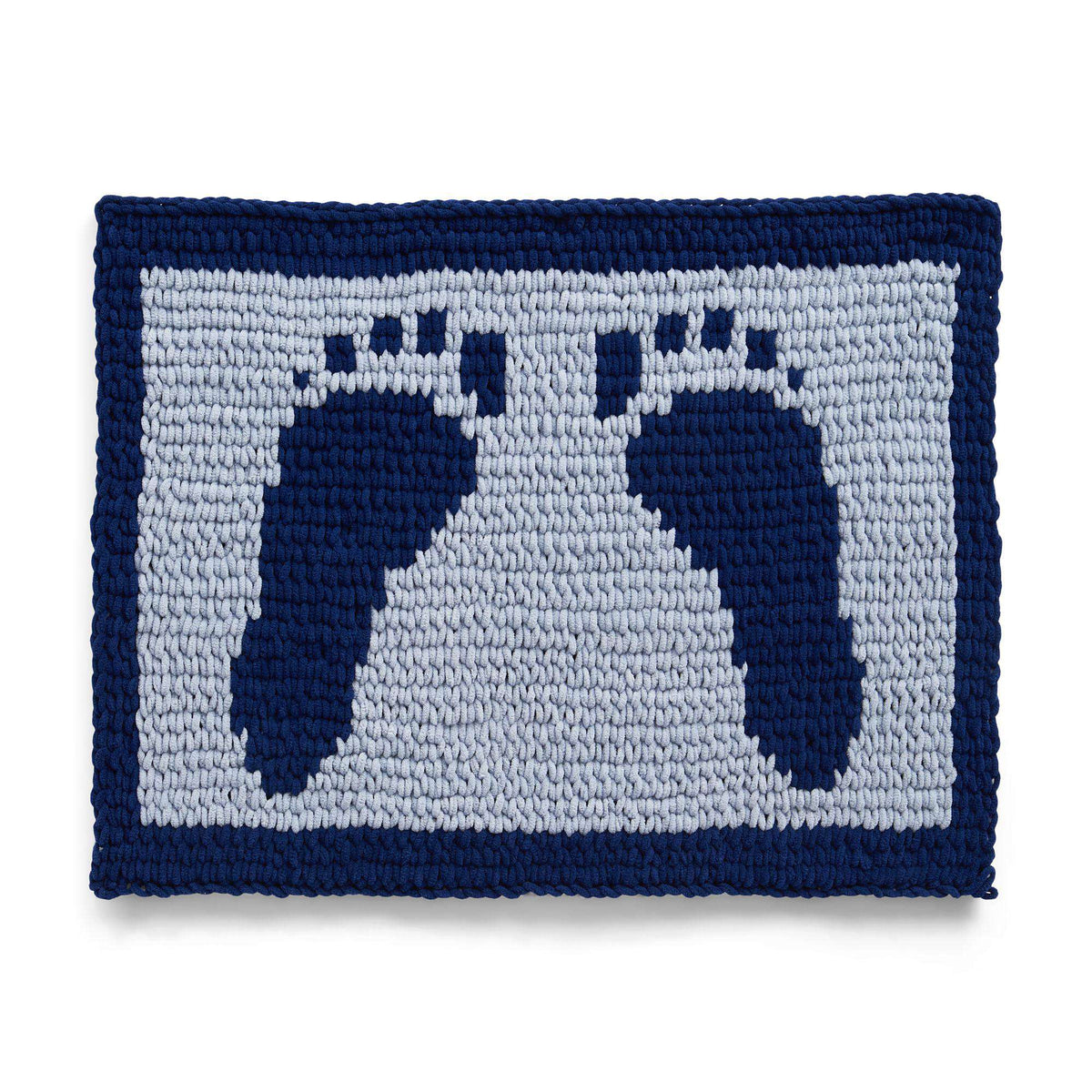 Craft Rug made in Bernat Alize Blanket EZ Graph It yarn