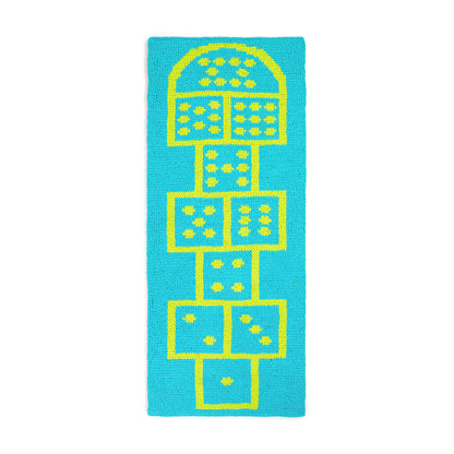 Bernat Craft EZ Graph It Hopscotch Rug Craft Rug made in Bernat Alize Blanket EZ Graph-it yarn
