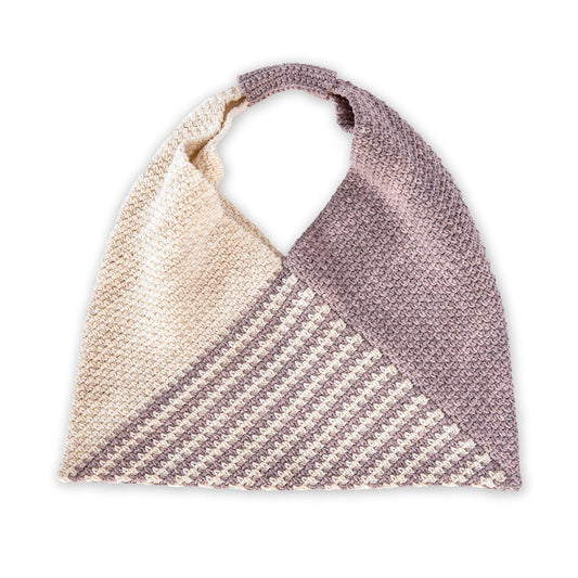 Crochet Bag made in Caron Cotton Angel Cakes yarn