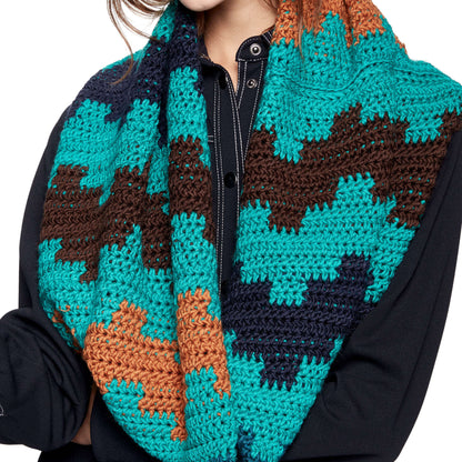 Caron X Pantone Fair Isle Crochet Cowl Single Size