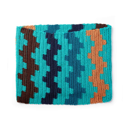Caron X Pantone Fair Isle Crochet Cowl Single Size