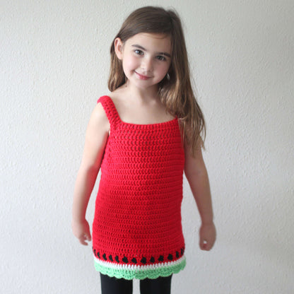 Caron Watermelon Crochet Dress 12 - 18 mos