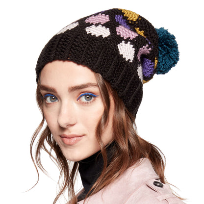 Caron x Pantone Polka-Dotty Crochet Hat Single Size