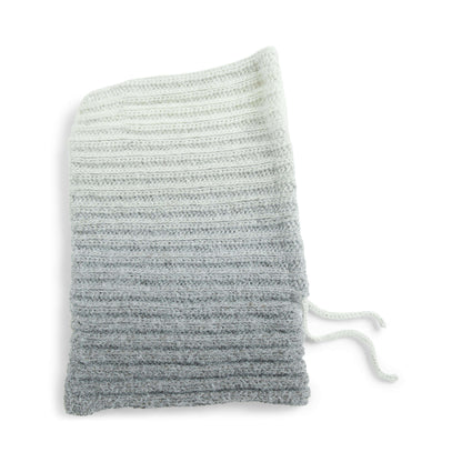 Caron Double Ribbed Crochet Hood Crochet Hood made in Caron Colorama Halo Perfect Phasing Yarn