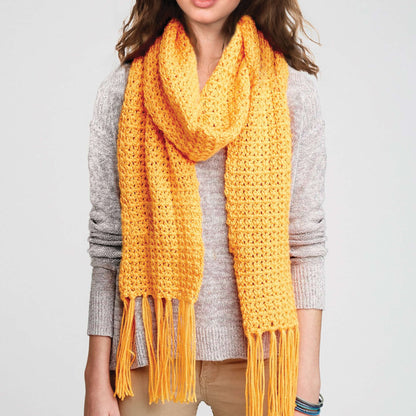 Caron Crochet Straight Up Scarf Single Size