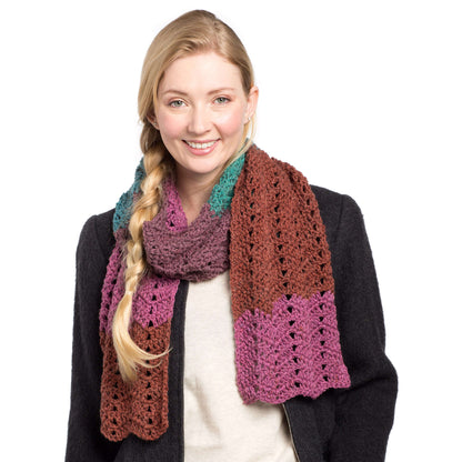 Caron Crochet Waves Scarf Single Size
