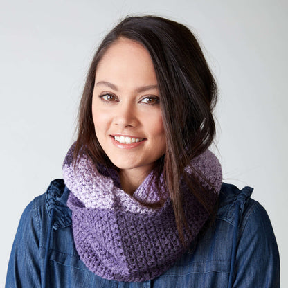 Caron Granite Stitch Crochet Cowl Single Size