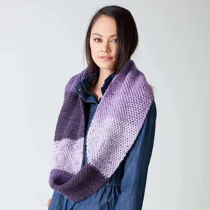 Caron Granite Stitch Crochet Cowl Single Size
