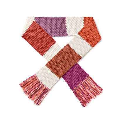 Caron X Pantone Crochet Color Swatch Scarf Version 1