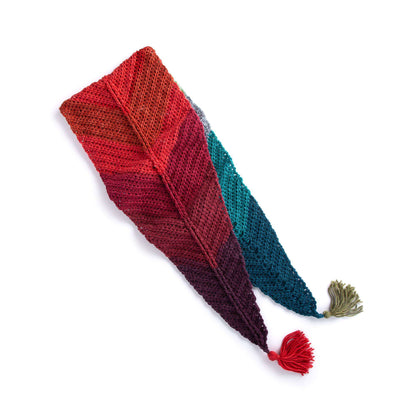 Caron Chevron Crochet Scarf Crochet Scarf made in Caron Colorama O'Go yarn