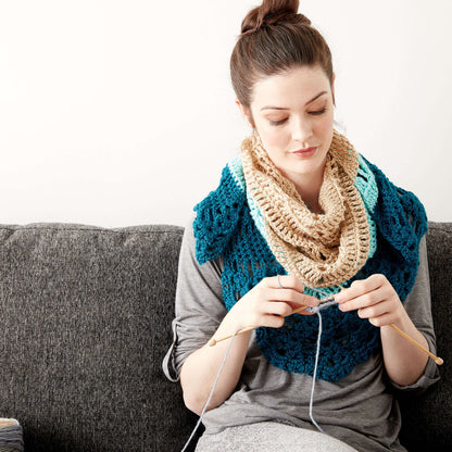 Caron Crochet Comfort Shawl Single Size