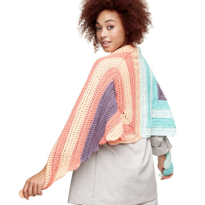 Caron X Pantone Crochet Spread Your Wings Shawl Version 1
