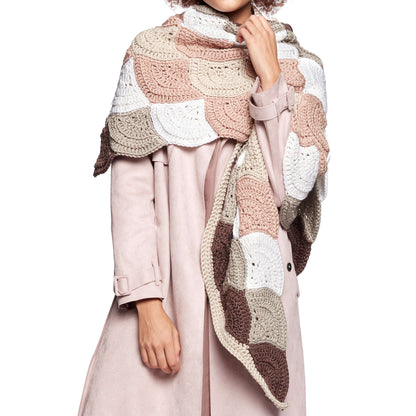Caron X Pantone Crochet Wavy Wrap Single Size