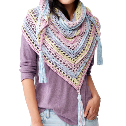 Caron Cakes Sunset Dreams Crochet Shawl Single Size