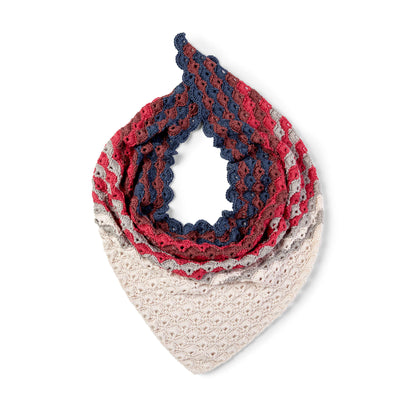Caron X Pantone Fawning Over Fans Crochet Shawl Single Size
