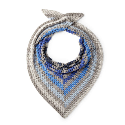 Caron X Pantone Staggered Stripes Crochet Shawl Single Size