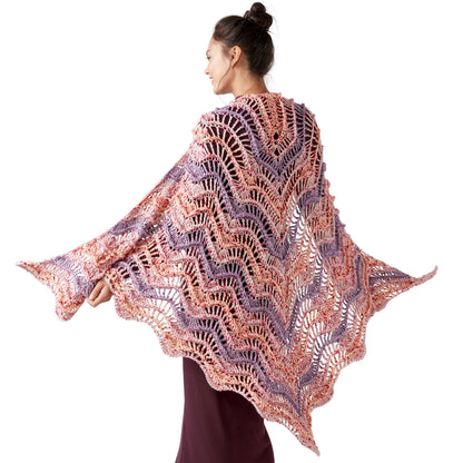 On Crest of Wave Crochet Shawl Single Size