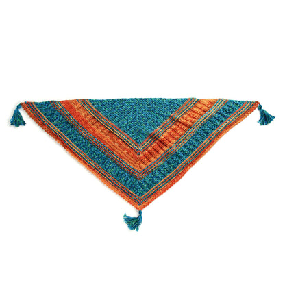 Caron Textured Triangular Crochet Shawl Crochet Shawl made in Caron Simply Soft Yarn