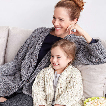 Caron Crochet Chill Time Adult's Cardigan 2XL/3XL