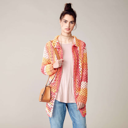 Caron Directional Granny Cardigan 2XL/3XL