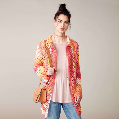 Caron Directional Granny Cardigan 2XL/3XL