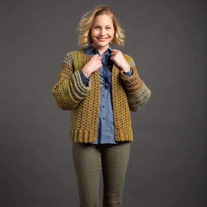 Caron Crochet Boxy Cardigan XS/S