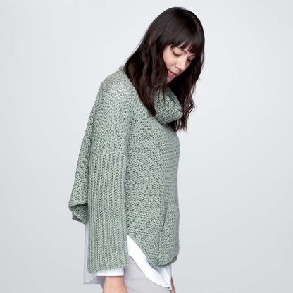 Caron Crochet Cowl Pullover XS/S