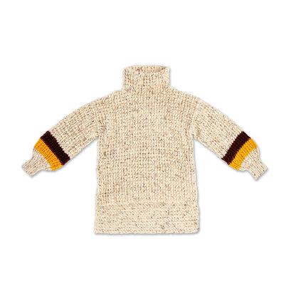 Caron Tweedy Crochet Pullover Crochet Sweater made in Caron Simply Soft Tweeds yarn