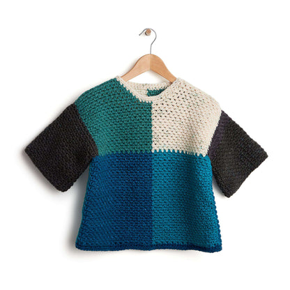 Caron Downtime Crochet Pullover 2/3 XL