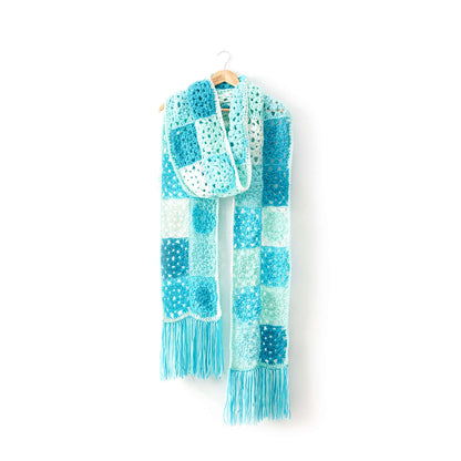 Caron Patchwork Crochet Super Scarf Single Size