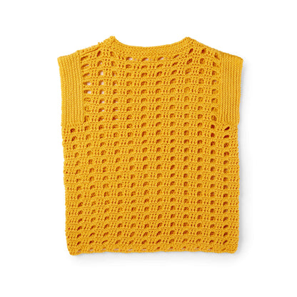 Caron Hello, Yellow! Crochet Top XL