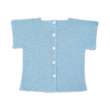 Caron Button Up Crochet Top Crochet Top made in Caron Cotton Ripple Cakes yarn