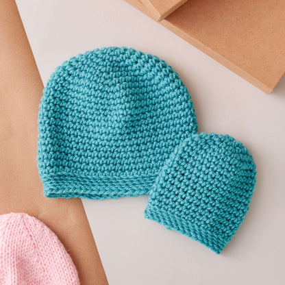 Caron Preemie to Toddler Size Crochet Hats 18-24 mos