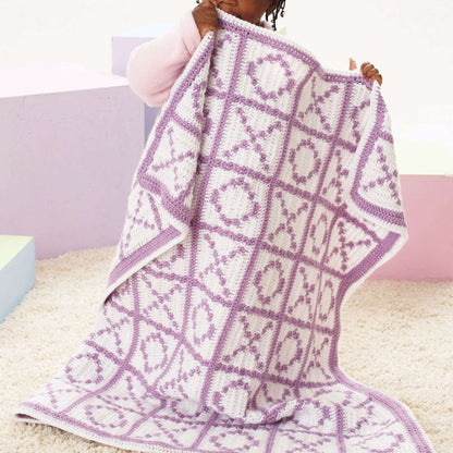 Caron Hugs and Kisses Crochet Blanket Single Size
