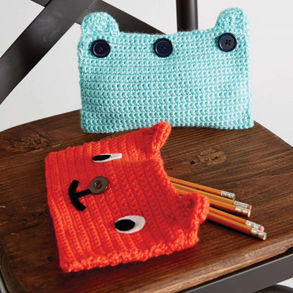 Caron Crochet Grin and Bear It Case Orange