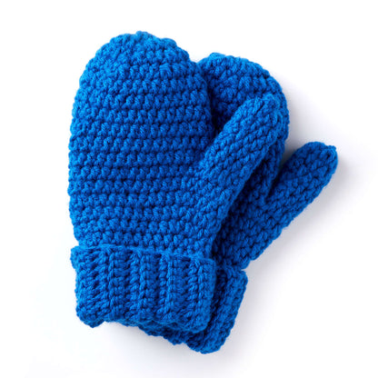 Caron Hands Full Crochet Mittens Pink