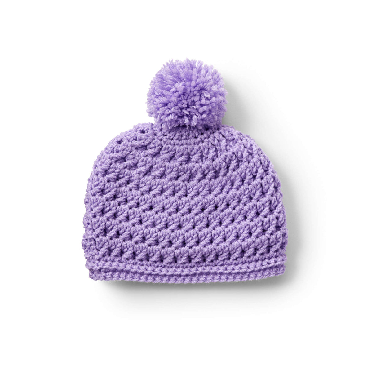 Pebbled Texture Crochet Hat made using Caron yarn
